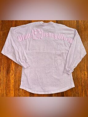 Medium Lavender Glitter Walt Disney World Long Sleeve Spirit Jersey
